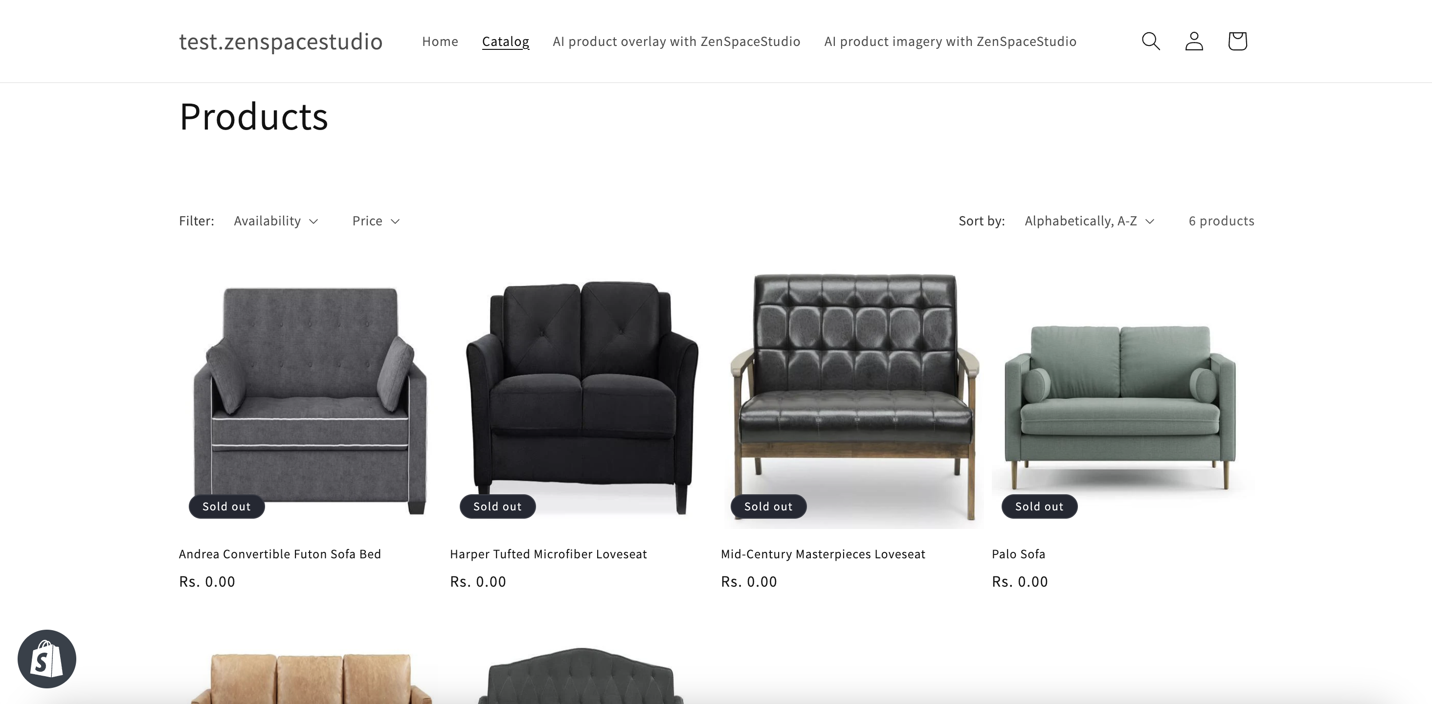 AI-generated product image in a modern setting